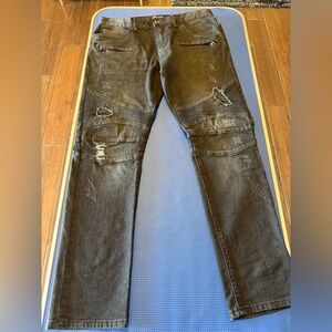 8IGHTH/DSTRKT Distressed Black Jeans
